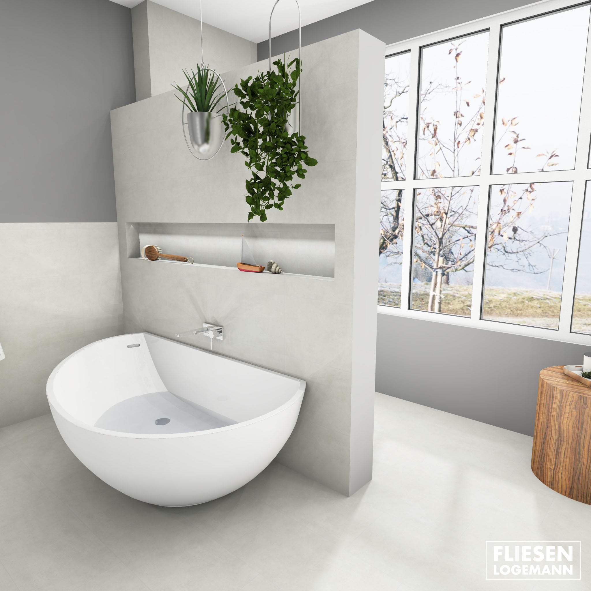 Bodenfliese Qube white R10 30x60cm